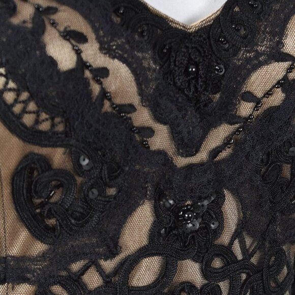Sue Wong Nocturne Formal Beaded Lace Dress - 6 - Picture 9 of 10